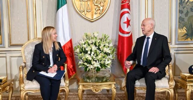  Italian PM Meloni in Tunisia: Maiden Visit as PM