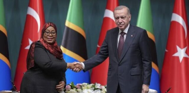 Tanzanian President in Turkey: Received by Erdogan
