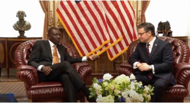 Ruto’s US Visit: Meets Speaker of US House of Representatives