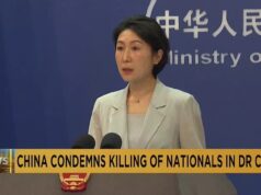 China confirmed that at least 6 of its citizens have died and several others are missing following an attack by armed militia in the Democratic Republic of Congo. It strongly condemned the attack which took place on Wednesday at a Chinese-linked mining site in the gold-rich northeastern Ituri province.