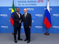 Ethiopian PM Abiy Ahmed Meets Putin at BRICS