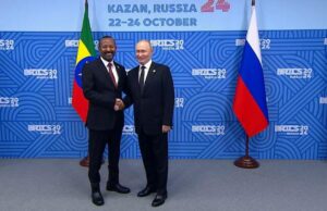 Ethiopian PM Abiy Ahmed Meets Putin at BRICS