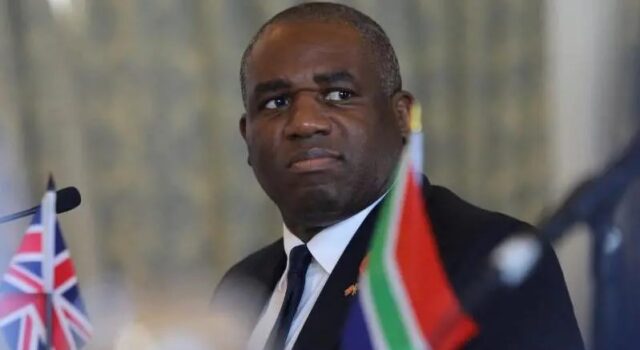 UK Foreign Secretary David Lammy in South Africa