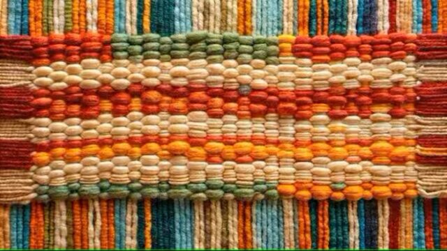 African Tapstery Women Weave Tapestry from Discarded Imported Textiles in Kenya and Nigeria