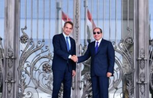 El-Sisi Meets Greek PM Kyriakos Mitsotakis  