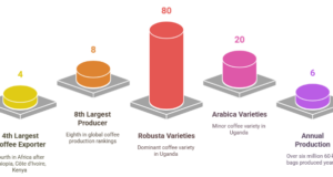 Stellar January: Uganda's Coffee Exports Rise 83% Year-on-Year