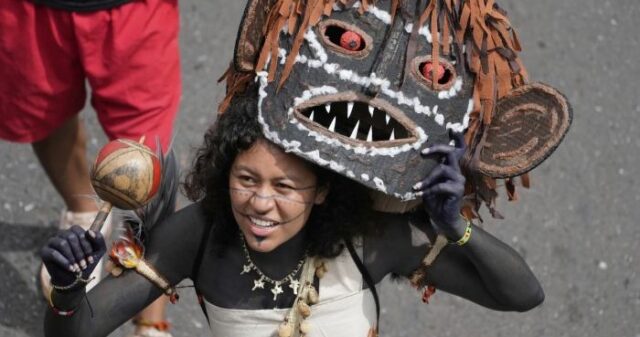 Dozens of Indigenous leaders and environmental activists gathered outside Brazil’s Itamaraty Palace in Brasília, calling for bold climate action ahead of COP30, set to take place in Belém this November.