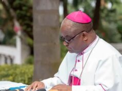 Corneille Nangaa, one of the leaders of M23, was also in the congregation. In his homily, Goma bishop Willy Ngumbi Ngengele made a passionate plea for peace. The Bishop pleaded to work for peace and shun evil and death.
