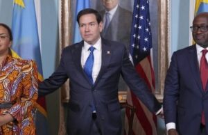 Secretary of State Marco Rubio oversaw the signing by Congo and Rwanda of a pledge to work toward a peace deal that would ease U.S. access to critical minerals in resource-rich eastern Congo, bringing U.S. influence to bear in a minerals trade that has helped fuel conflict that has killed millions for three decades.