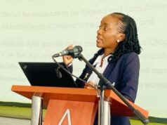 Emilia Nghikembua, CEO of the Communications Regulatory Authority of Namibia (CRAN), delivered the keynote address, emphasising the theme “Girls in ICT for Inclusive Digital Transformation.” She stressed that this theme represents a broader societal goal: ensuring equal opportunities for all girls to contribute to and benefit from technological advancements, regardless of their background or location.
