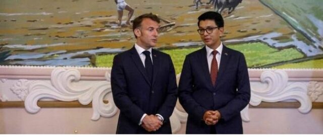 Marcon Mauritius President Emmanuel Macron arrived in Madagascar for a two-day visit to reinforce France's presence in the Indian Ocean. Macron is the first French president to visit the former colony since Jacques Chirac in 2005.