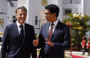 French President Macron met with Madagascar President Andry Rajoelina in the capital, Antananarivo, and they signed several agreements and memoranda of understanding, including in energy, agriculture, and education.