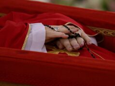 Those cardinals are the secretary of state, Cardinal Pietro Parolin, Polish Cardinal Stanisław Ryłko, archpriest of the St. Mary Major basilica where Francis will be buried, and Cardinal Fabio Baggio, a top official in the Vatican’s development and migrants’ office. They will be replaced after three days with another three cardinals to help the interim Vatican administrator.