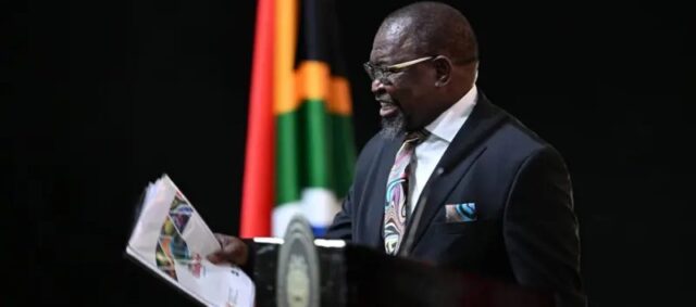 SA VAT South African finance minister Enoch Godongwana has dropped a controversial value-added tax increase on Thursday. The political experts see this as a move to prevent South Africa's coalition government from collapsing,