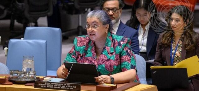 UN Libya At a United Nations Security Council meeting, the new Special Representative of the Secretary-General for Libya, Hanna Tetteh, informed the members that most Libyan leaders called for an inclusive political process. He also briefed on the need to end unilateral actions, unify institutions, and restore stability.