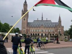 A handful of pro-Sudan demonstrators protested outside the International Court of Justice (ICJ) in The Hague on Monday. They were angry about a decision made by the top United Nations court to throw out Sudan’s genocide case against the United Arab Emirates.