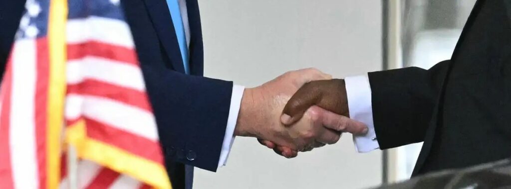 Five African Countries' Representatives Travelling to Washington to Have Parleys with Trump 1 Five West African leaders are travelling to Washington this week for a meeting with US President Donald Trump. The US President, in a surprising decision, announced in late June that he would host the heads of state of Liberia, Senegal, Gabon, Mauritania, and Guinea-Bissau for a three-day meeting.