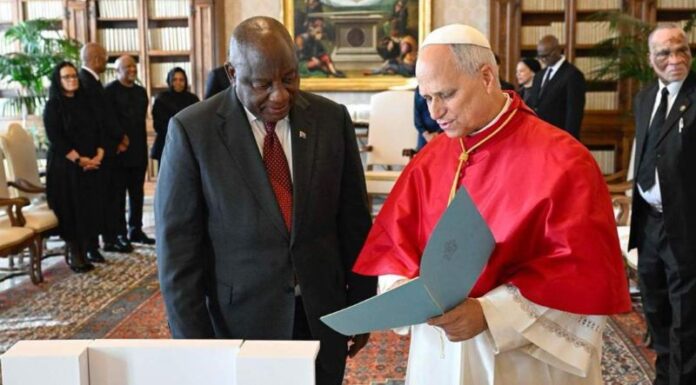 Ramaphosa and Pope Leo XIV Hold Parleys in Rome