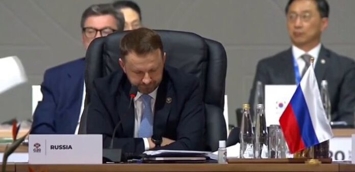 Maxim Oreshkin, the deputy chief of staff of the Russian Presidential Executive Office, who leads the delegation to G20 Meeting also criticized the financial aid provided to Ukraine, arguing that international financial institutions are currently deviating from development finance to military expenditures.