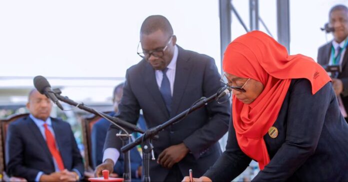 Tanzania’s President Samia Suluhu Hassan Swears-in after Disputed Election